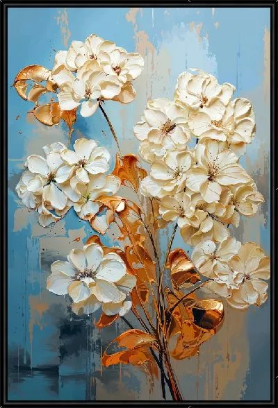 Картина Золотые гортензии №6