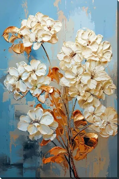 Постер Золотые гортензии №6