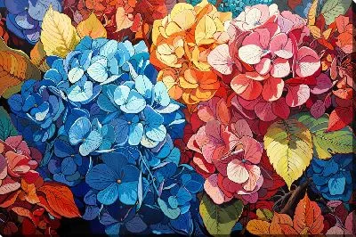 Картина маслом Букет гортензий №33