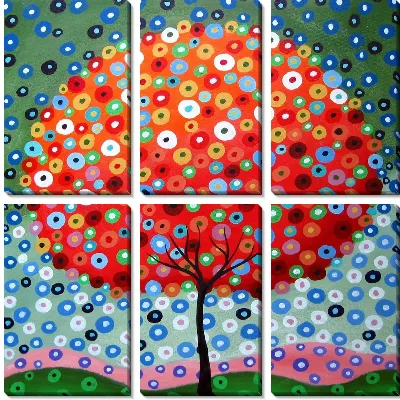 Модульная картина Дерево (Tree) №2