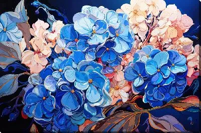 Картина маслом Бутоны гортензий №62