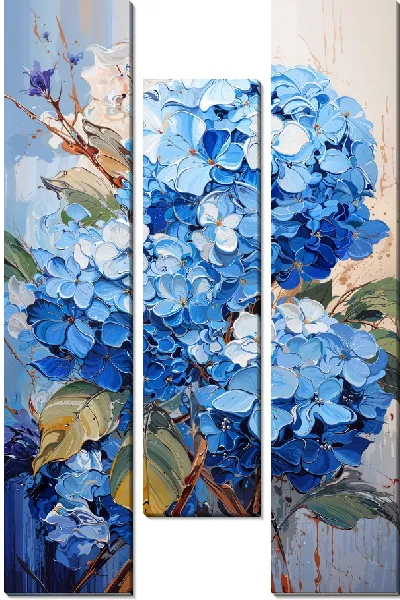 Модульная картина Бутоны гортензий №63