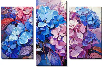 Модульная картина Бутоны гортензий №68