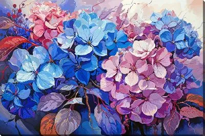 Картина маслом Бутоны гортензий №68