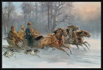 Господа на санях (Gentlemen on a Sleigh Ride)