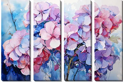 Модульная картина Гортензии №91