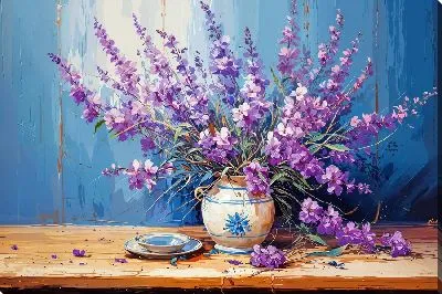 Картина маслом Букет цветов лаванды №20