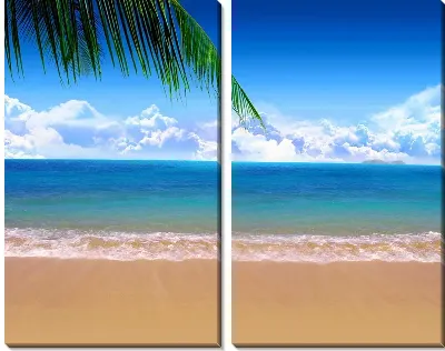 Модульная картина Золотой пляж (Gold_beach)