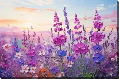 Картина маслом Полевая лаванда №5