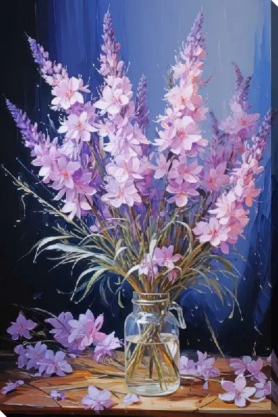 Картина маслом Натюрморт с лавандой №40