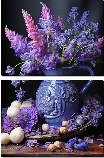 Модульная картина Натюрморт с лавандой №44