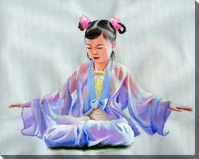 Картина маслом Медитирующая девочка (Girl meditate)