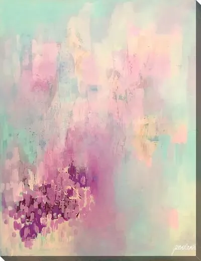 Картина маслом Лавандовая абстракция