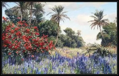 Картина Пейзаж с лавандой (Landscape with Lavender)