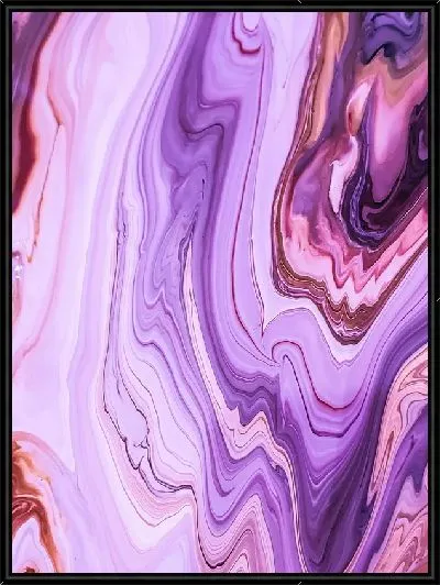 Картина Лавандовый флюид арт