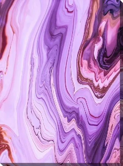 Постер Лавандовый флюид арт