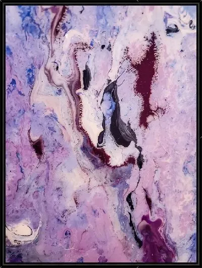 Картина Лавандовый флюид арт №3