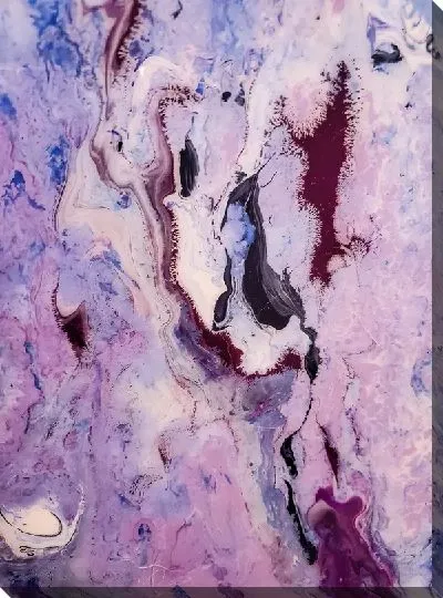 Постер Лавандовый флюид арт №3