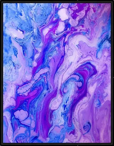 Картина Лавандовый флюид арт №4