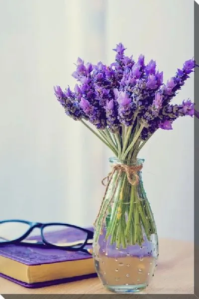 Постер Лаванда на столе с книжкой №2