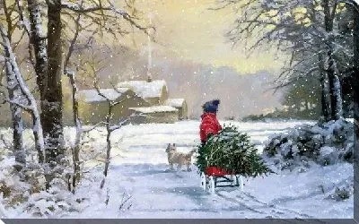 Картина маслом Зимний пейзаж (Winter landscape) №5