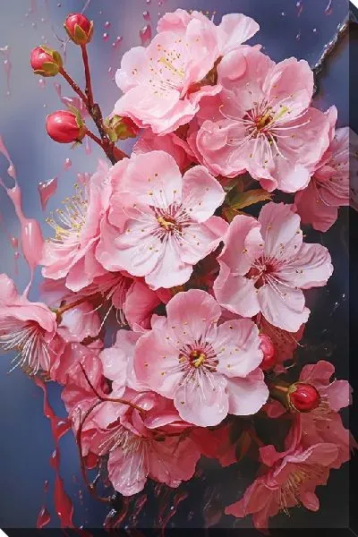 Картина маслом Сакура №101