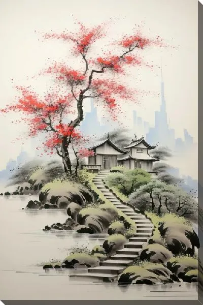 Постер Японская сакура №1