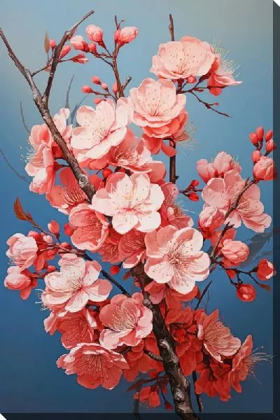 Картина маслом Цветущая сакура №16
