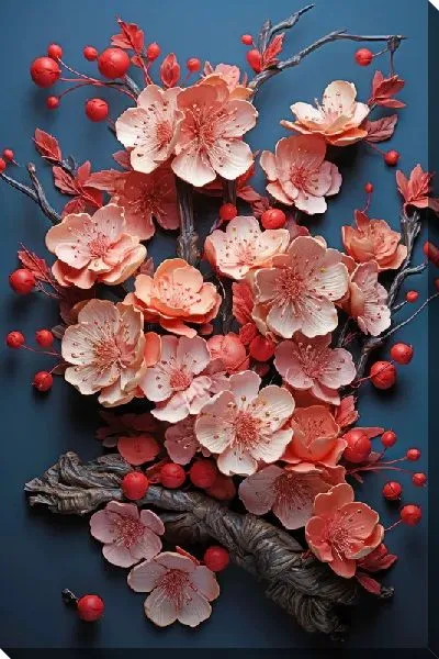 Картина маслом Цветущая сакура №18