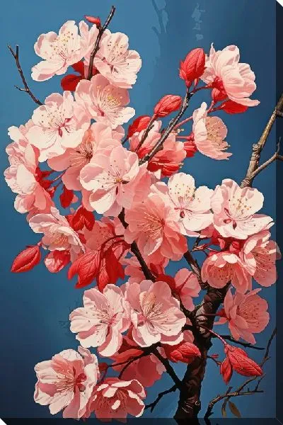 Картина маслом Цветущая сакура №19