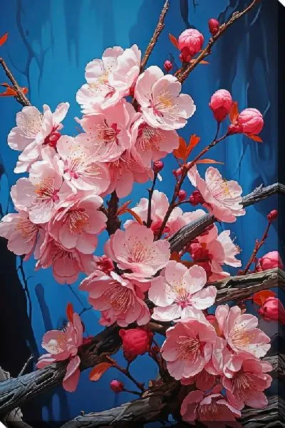 Картина маслом Цветущая сакура №20