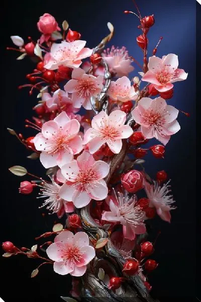 Картина маслом Цветущая сакура №26