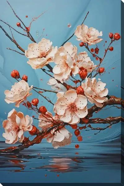 Картина маслом Цветущая сакура №28