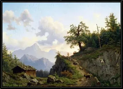 Картина Пастух возвращается домой (Shepherd Returning Home with his Flock)
