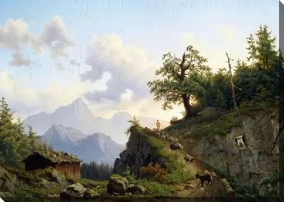 Картина Пастух возвращается домой (Shepherd Returning Home with his Flock)