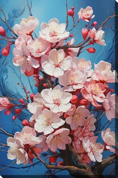 Картина маслом Цветущая сакура №29
