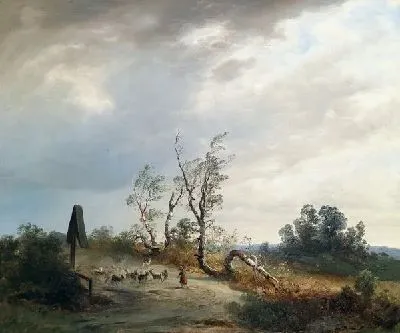 Картина Возвращение домой перед грозой (Returning Home before an Approaching Storm)