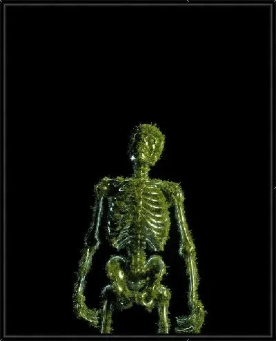 Картина Зеленый скелет