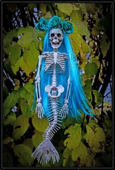 Картина Скелет русалки на Хелоуин