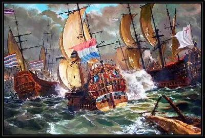 Картина Корабли в море (Ships in the sea)