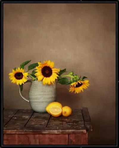 Картина Подсолнухи и лимоны