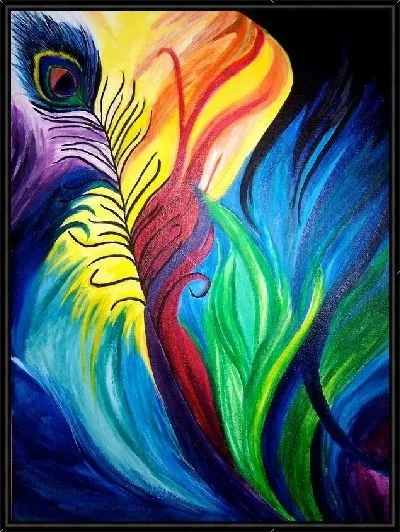 Картина Павлинье перо (Peacock Feather)