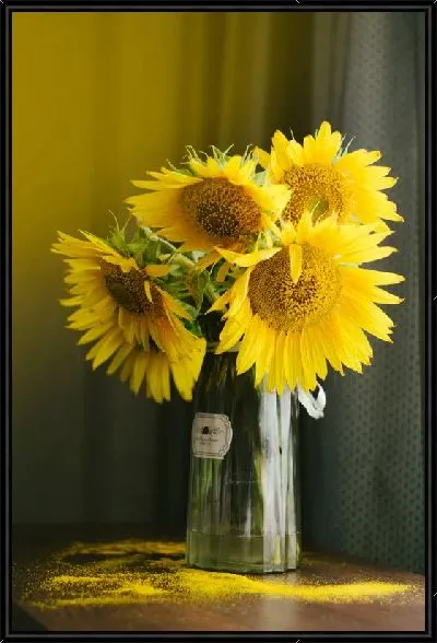 Картина Букет из подсолнухов в вазе