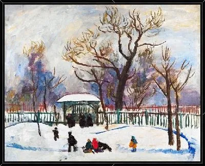 Картина Зимний пейзаж (Winter landscape) №6