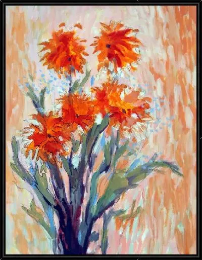 Картина Букет (Orange Floral)