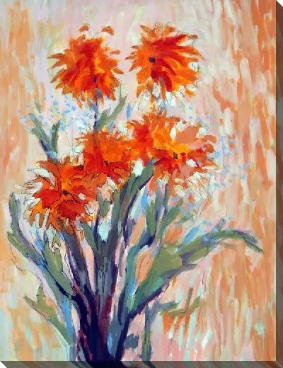 Картина маслом Букет (Orange Floral)