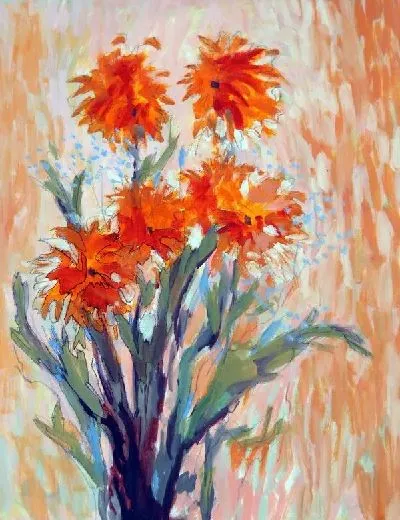 Плакат Букет (Orange Floral)