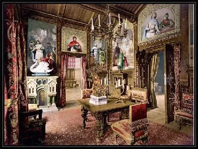Картина Замок Нойшванштайн Столовая (Neuschwanstein dining room)