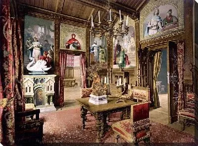Постер Замок Нойшванштайн Столовая (Neuschwanstein dining room)