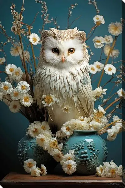 Постер Сова и ромашки №2